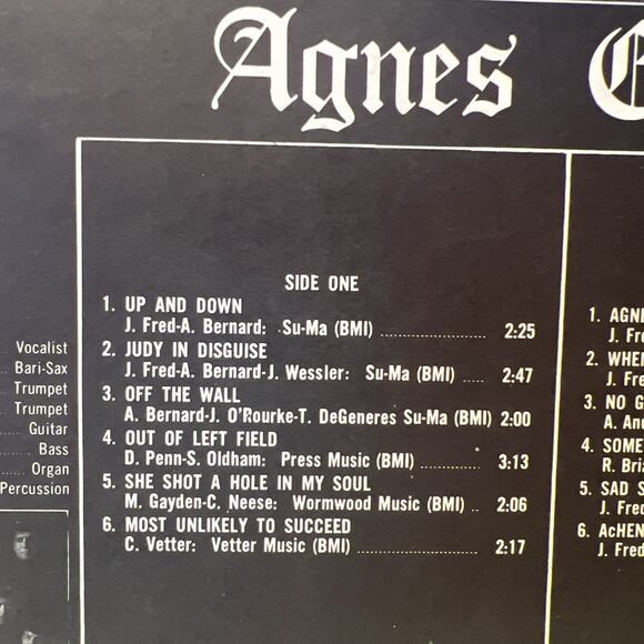 JOHN FRED & HIS PLAYBOY BAND~AGNES ENGLISH LP '67 ULTRASONIC CLEAN VG+ STICKER - Picture 3 of 9